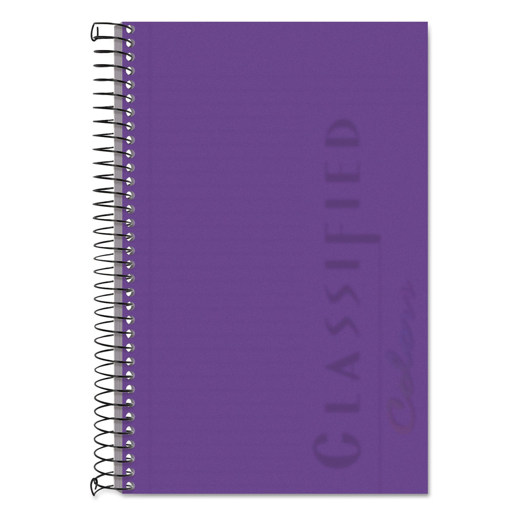 TOPS Color Notebooks, 1 Subject, Narrow Rule, Orchid Cover, 8.5 x 5.5, 100 Orchid Sheets
