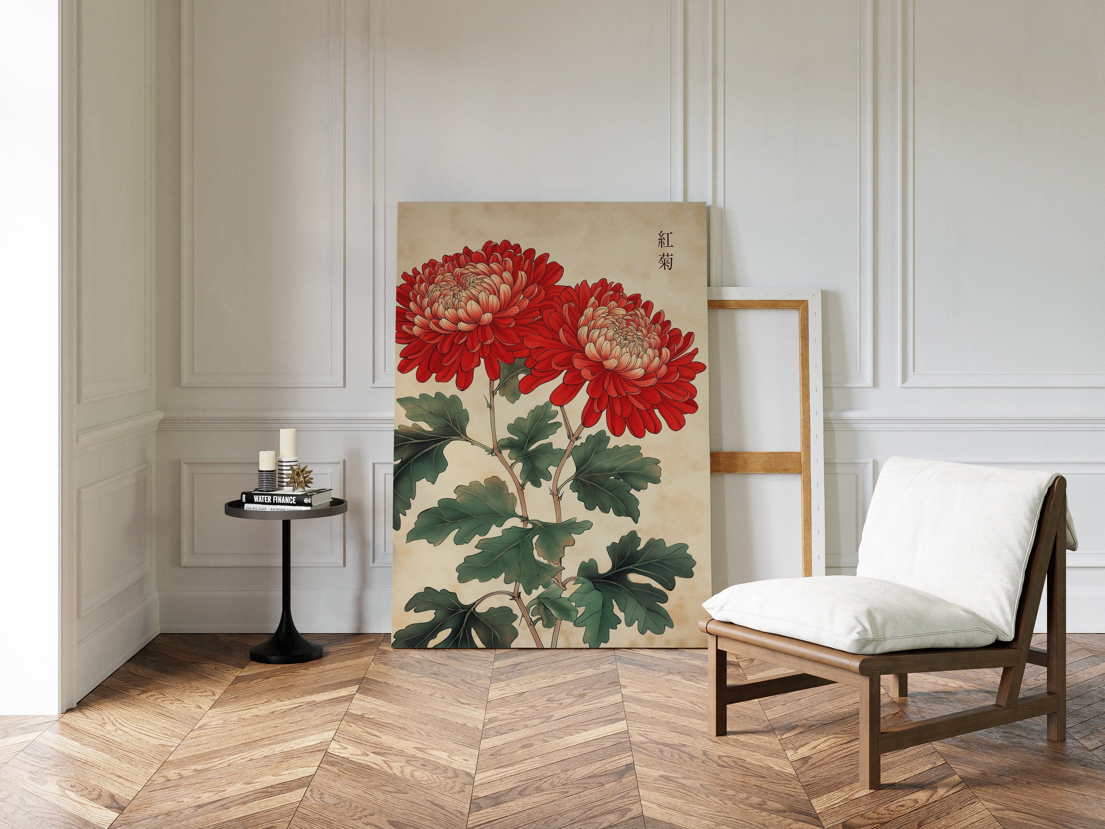Red Chrysanthemum Elegance