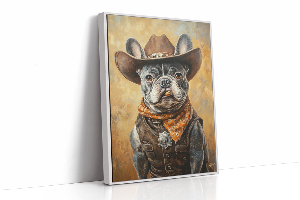 Sheriff Bulldog with a Badge and Attitude