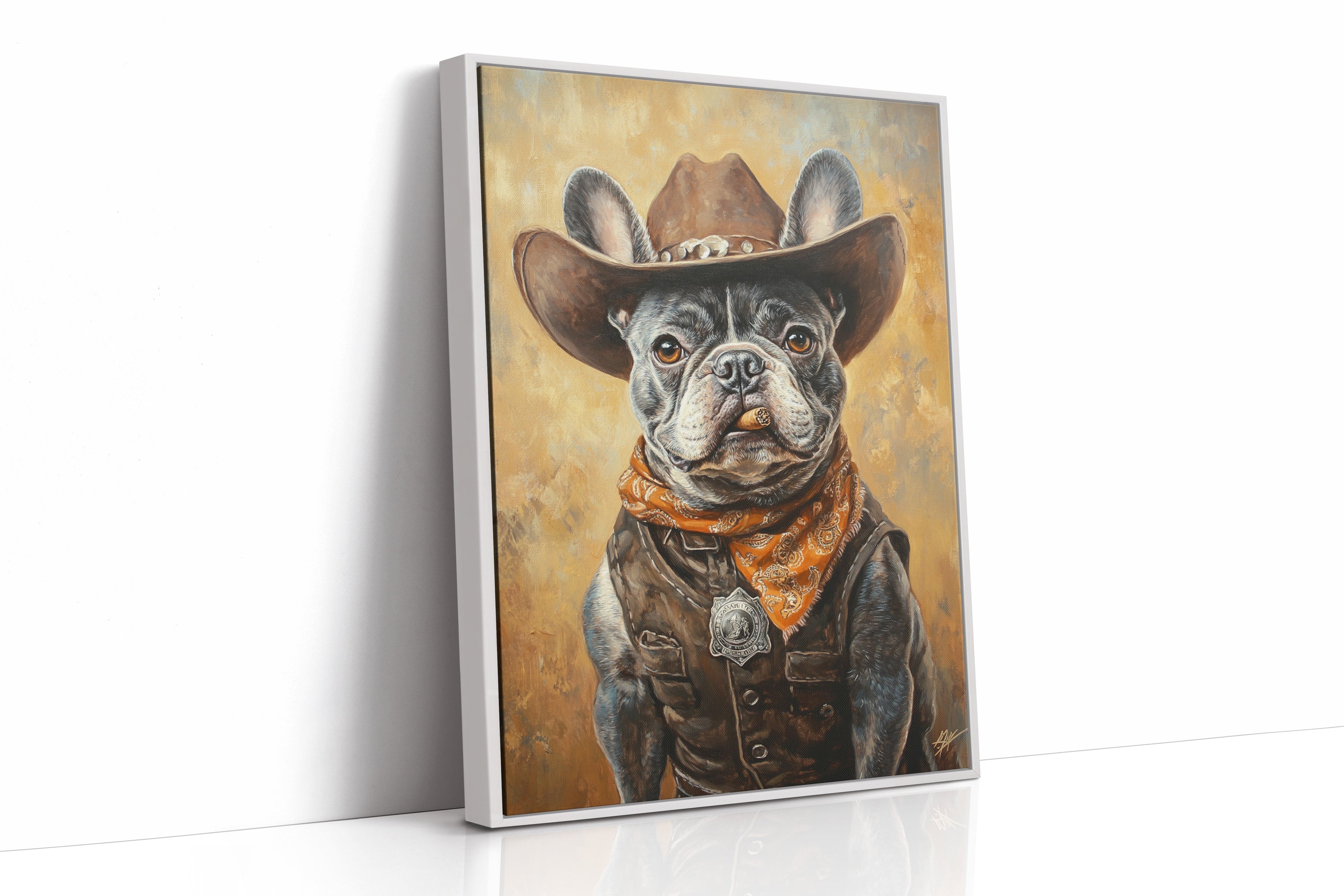 Sheriff Bulldog with a Badge and Attitude