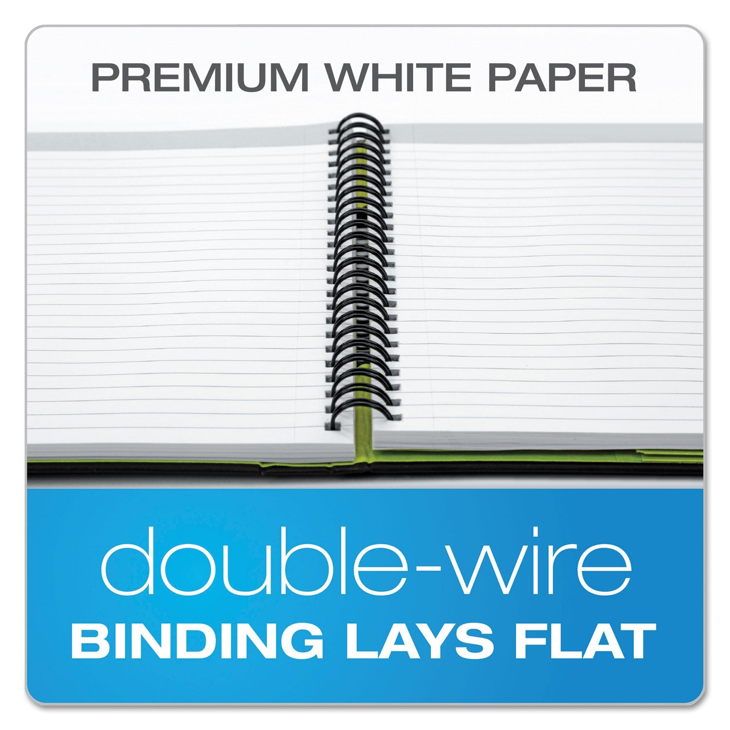 Oxford Idea Collective Professional Wirebound Hardcover Notebook, 1 Subject, Medium/College Rule, Black Cover, 11 x 8.5, 80 Sheets