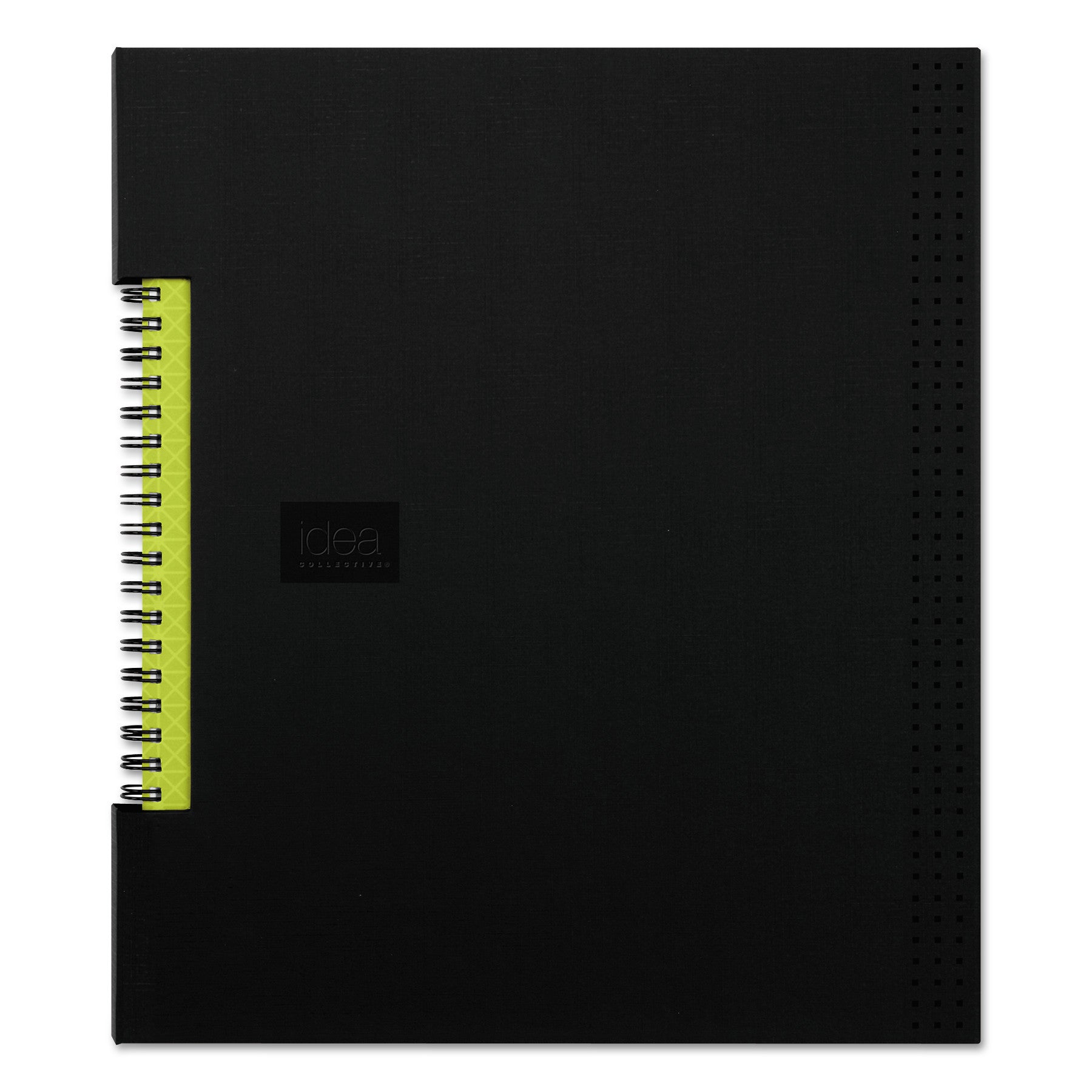 Oxford Idea Collective Professional Wirebound Hardcover Notebook, 1 Subject, Medium/College Rule, Black Cover, 11 x 8.5, 80 Sheets