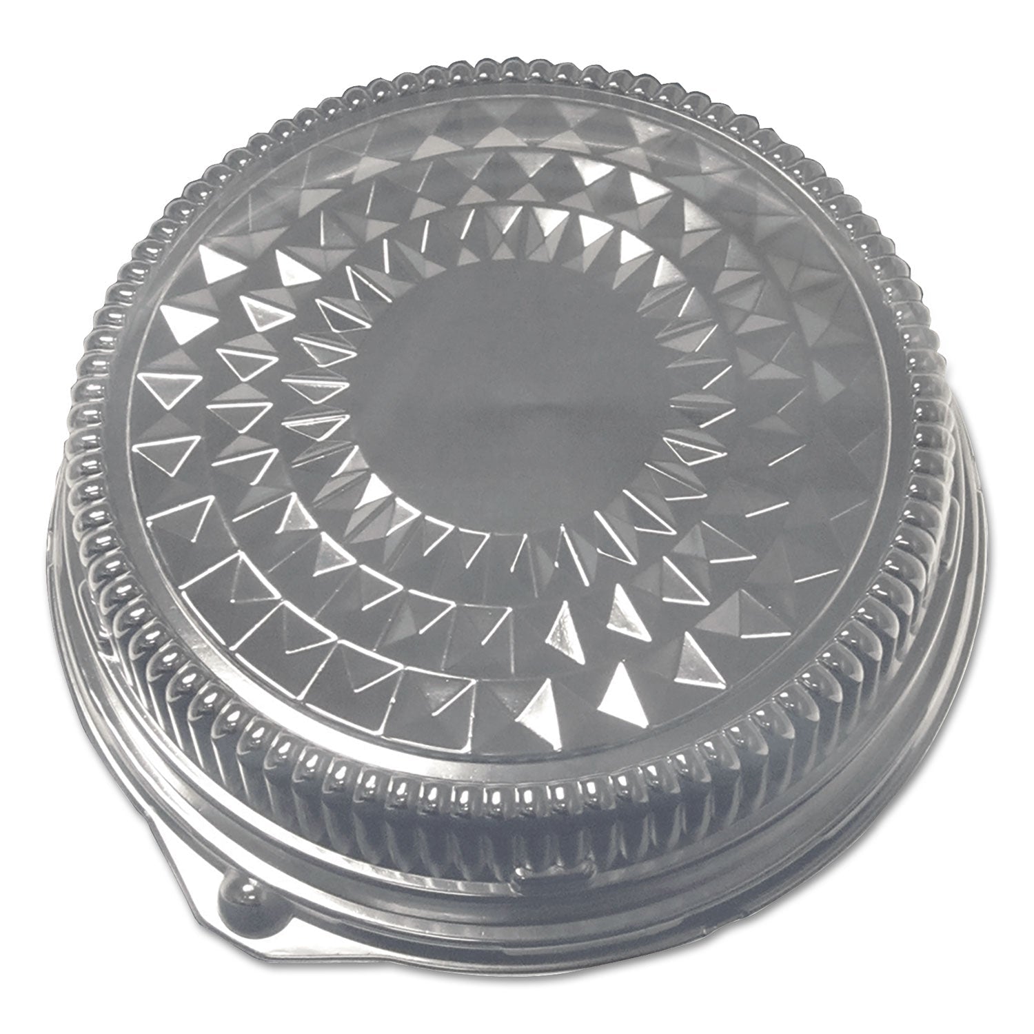 Durable Packaging Dome Lids for 12" Cater Trays, 12" Diameter x 2.5"h, Silver, Plastic, 50/Carton