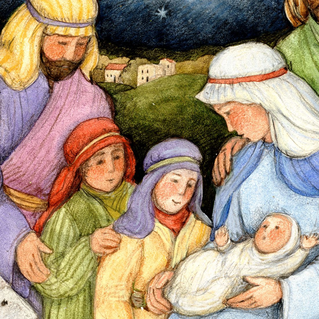 Holy Family Nativity Outdoor Decor by Susan Winget - Nativity Holiday Decor -8471112F-SW