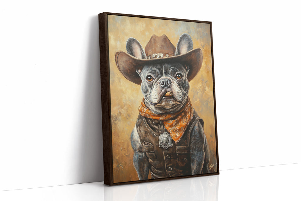 Sheriff Bulldog with a Badge and Attitude