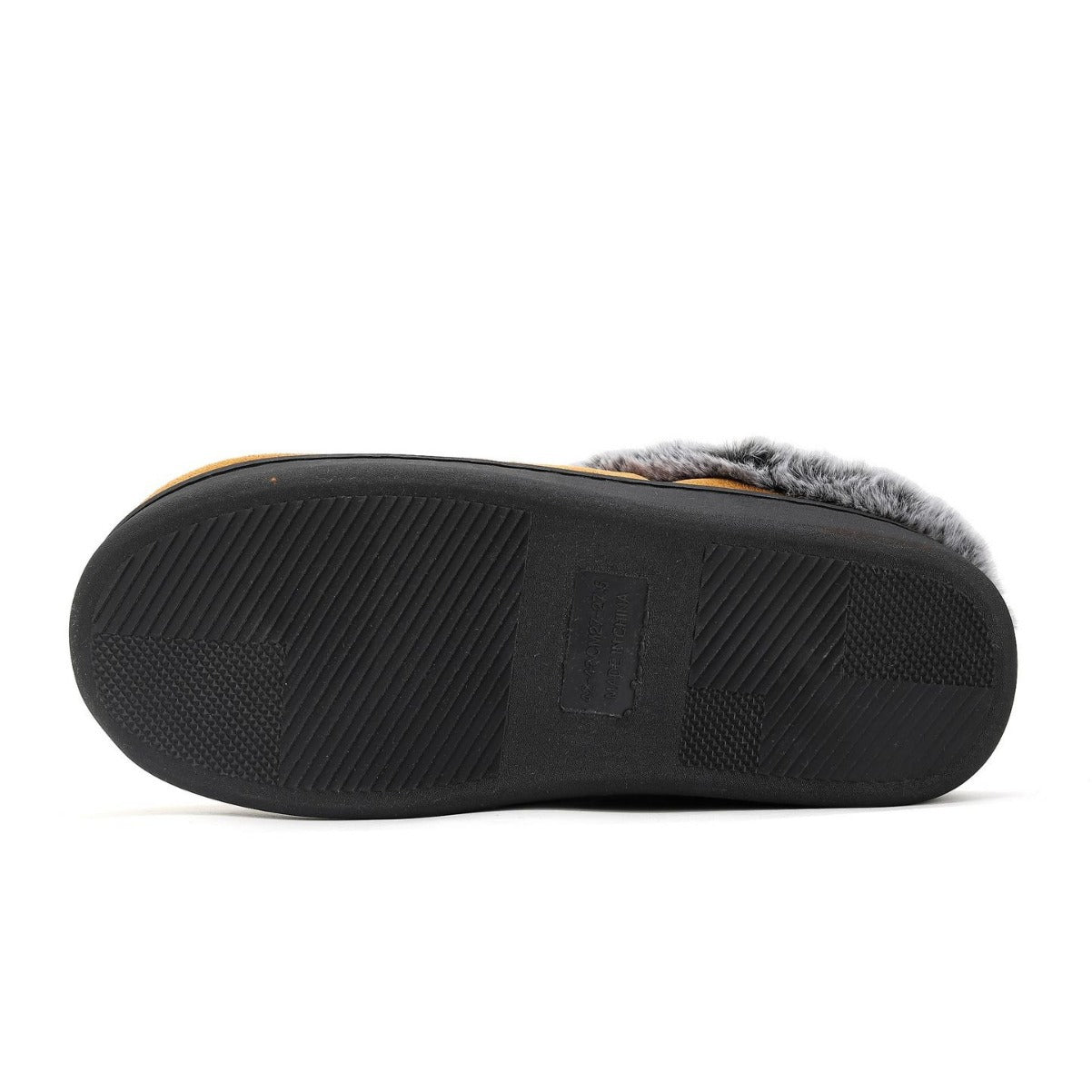 Unisex Plaid Fleece-Lined Slippers – Non-Slip Thickened Indoor Outdoor Shoes | EU 40–49