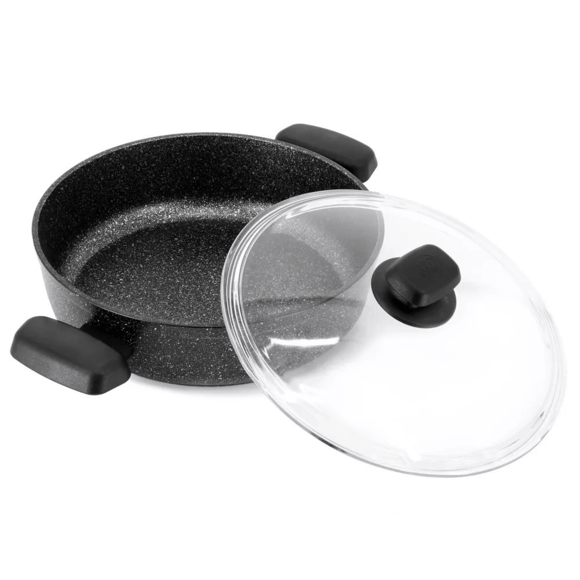 Korkmaz Ornella Aluminum 2.5L Non-Stick Low Casserole Dish with Lid