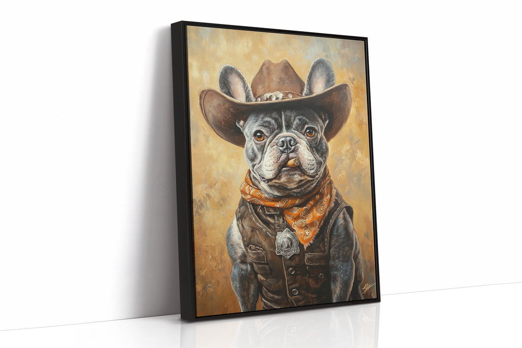 Sheriff Bulldog with a Badge and Attitude