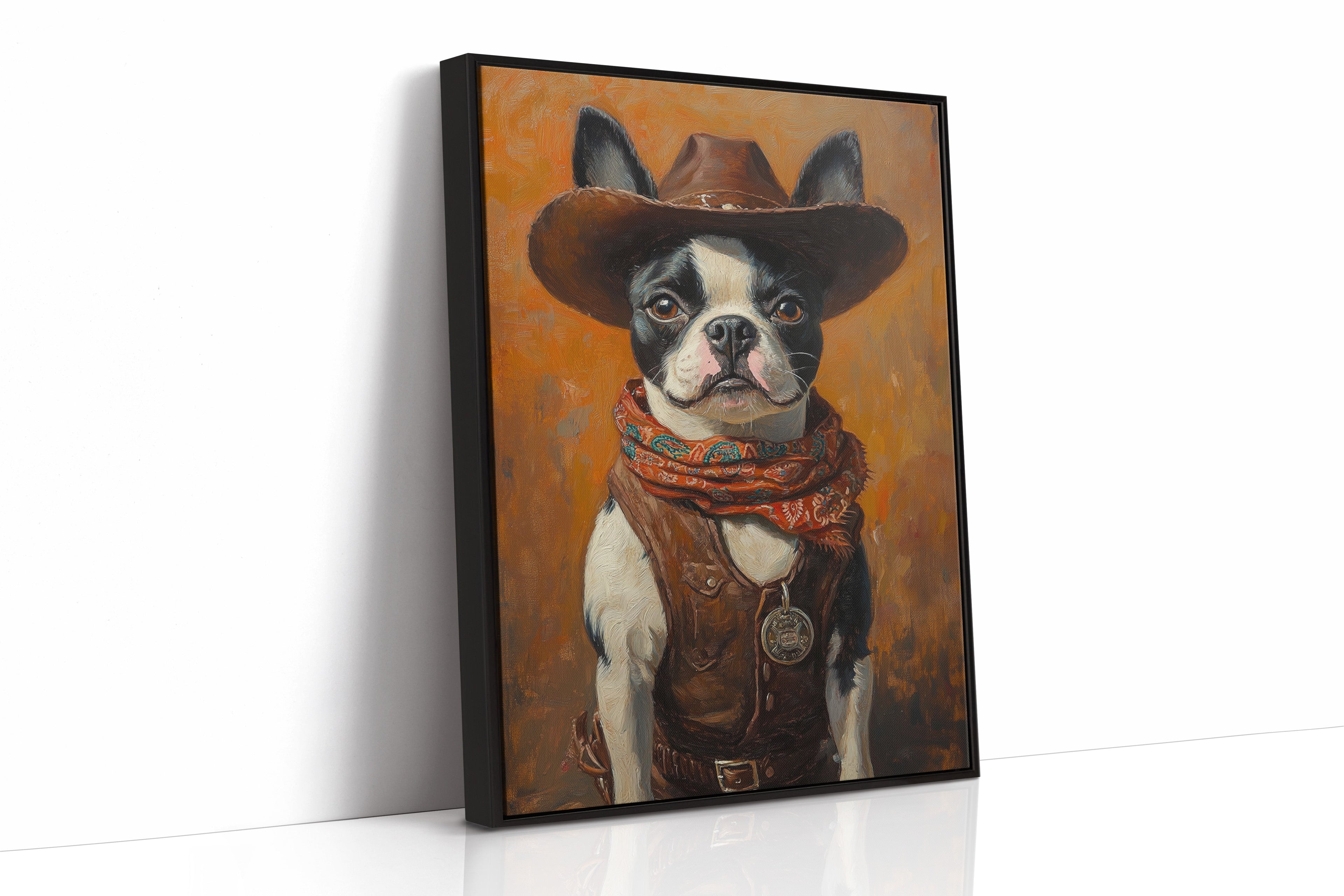 Boston Terrier Cowboy Deputy