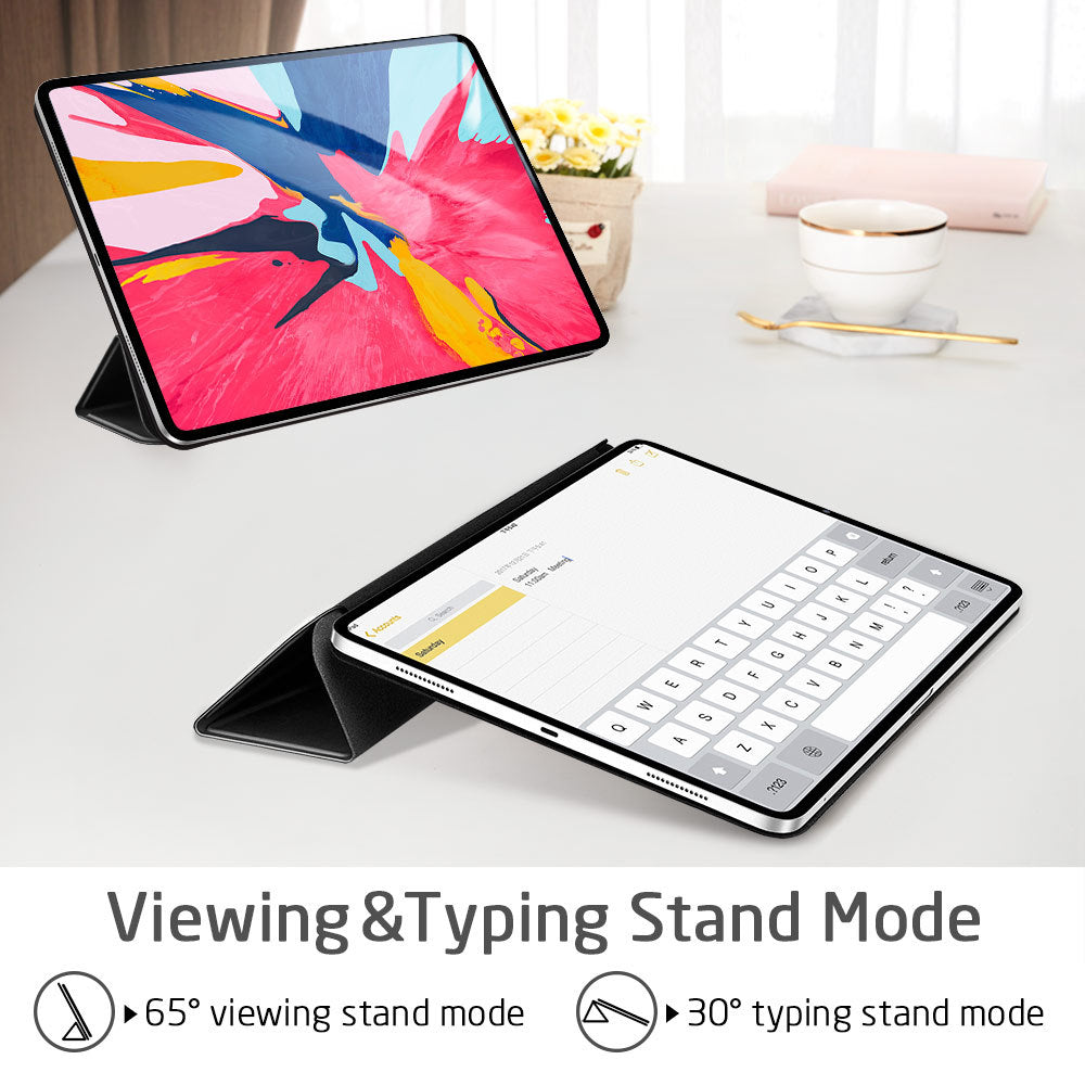 Magnetic Smart Case for iPad Pro 11 - Trifold Stand, Rubberized Cover