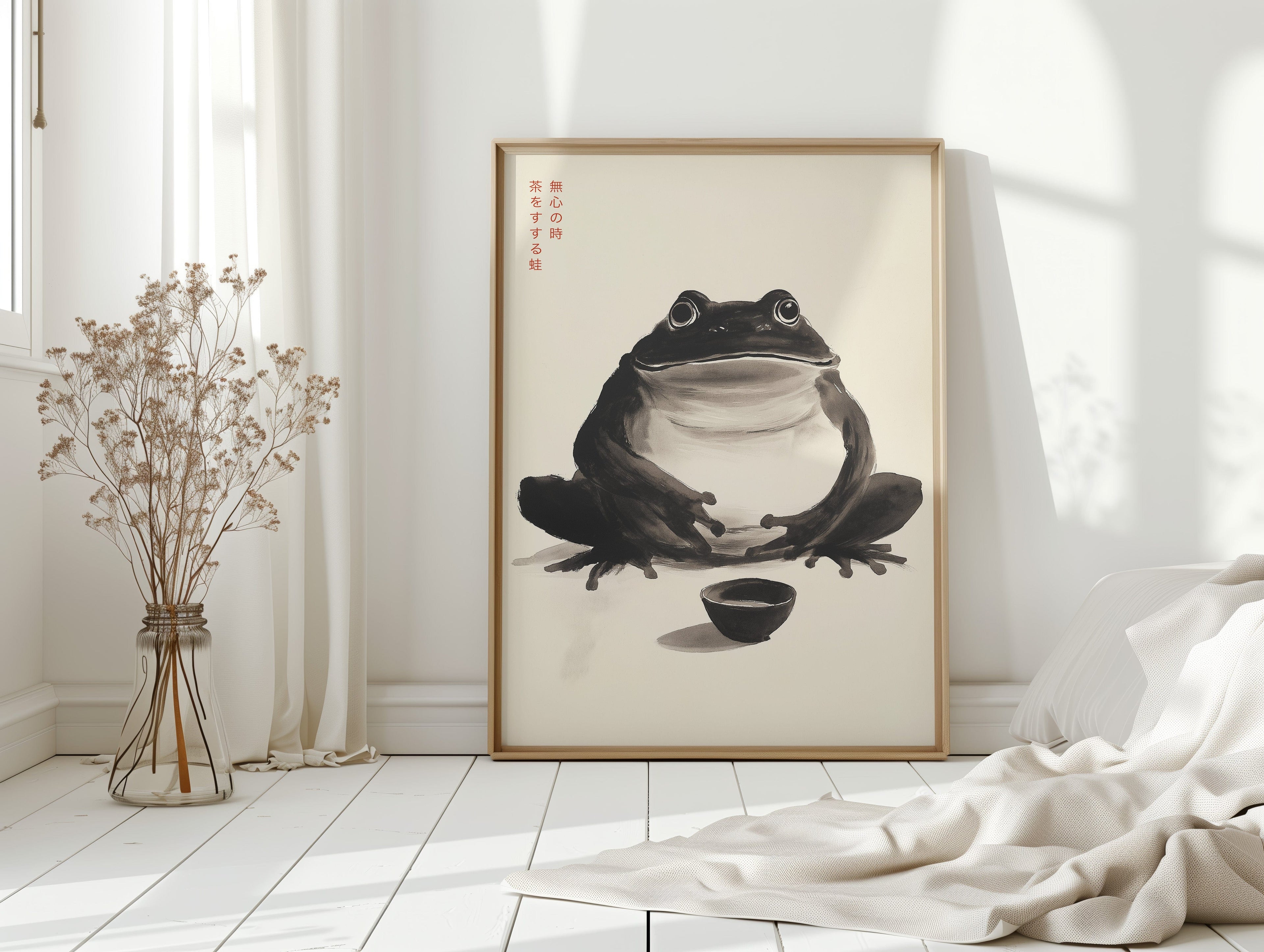 Zen Frog – A Moment of Tea