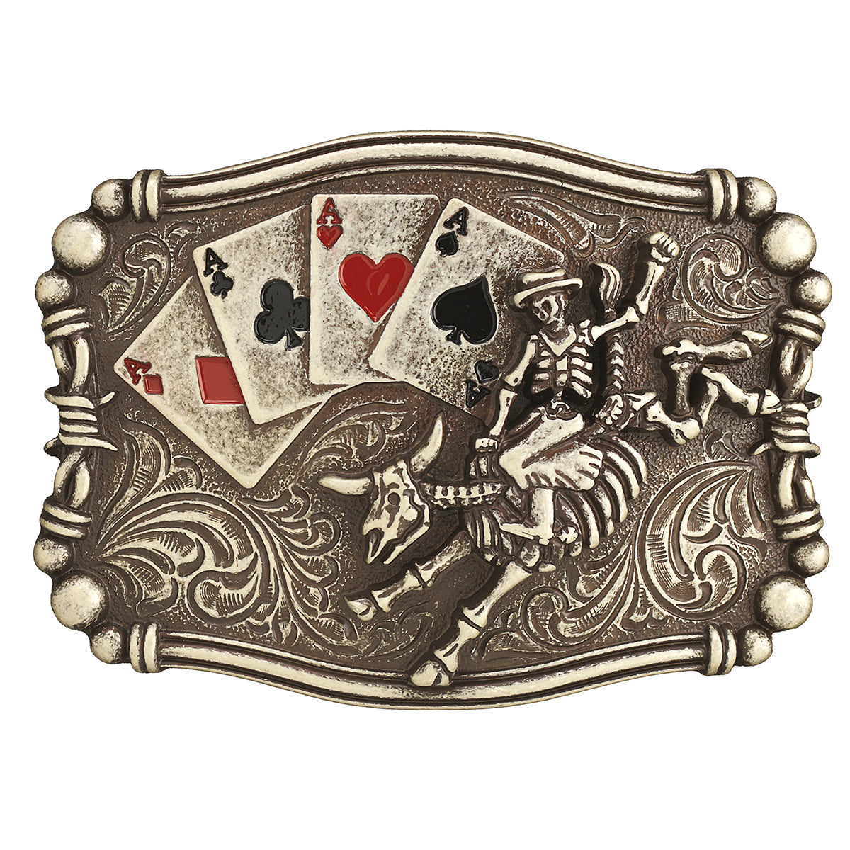 Nocona Risky Rider - Men's Belt Buckle