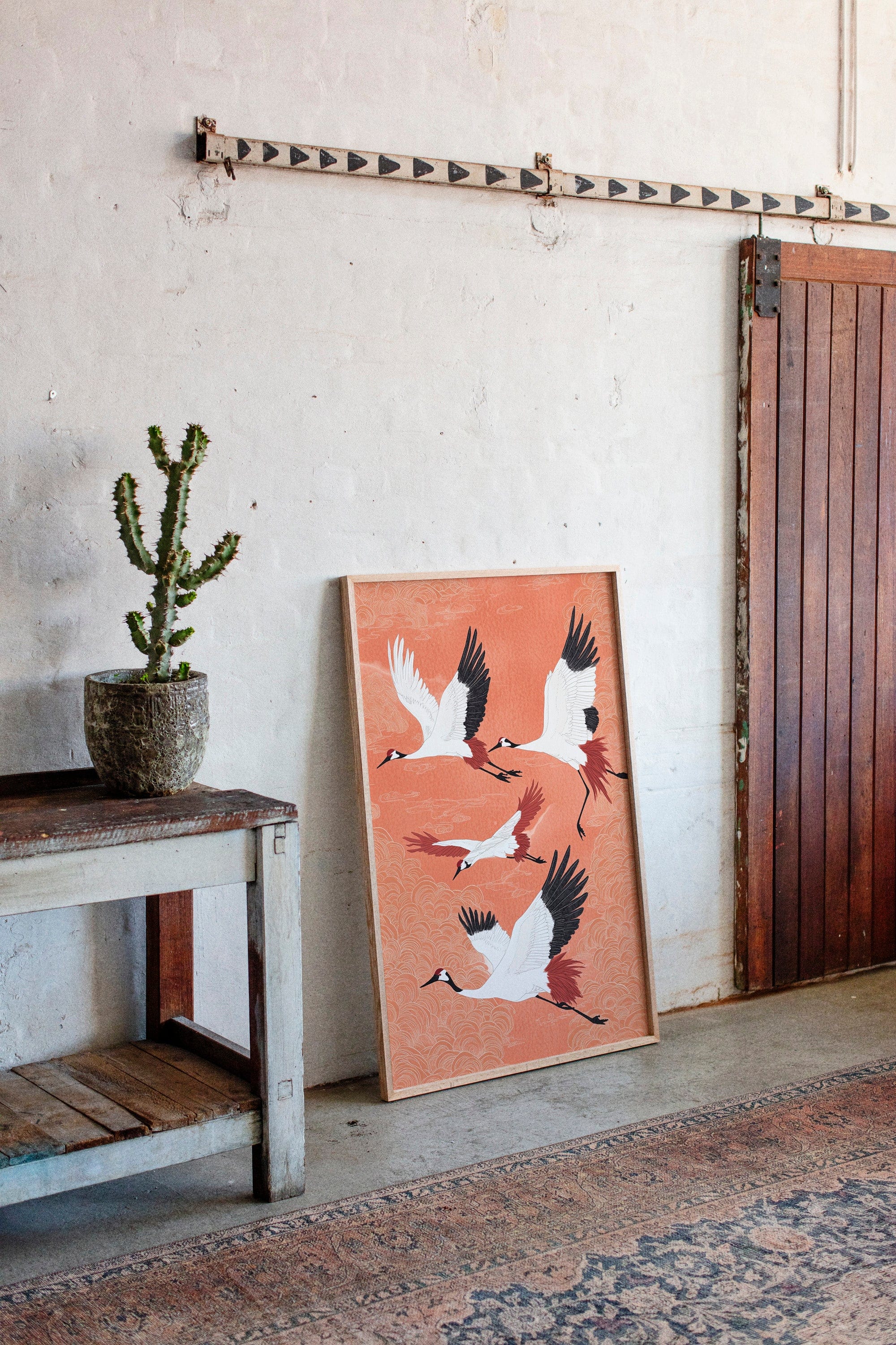 Japanese Crane Wall Art – Elegant Traditional-Inspired Print