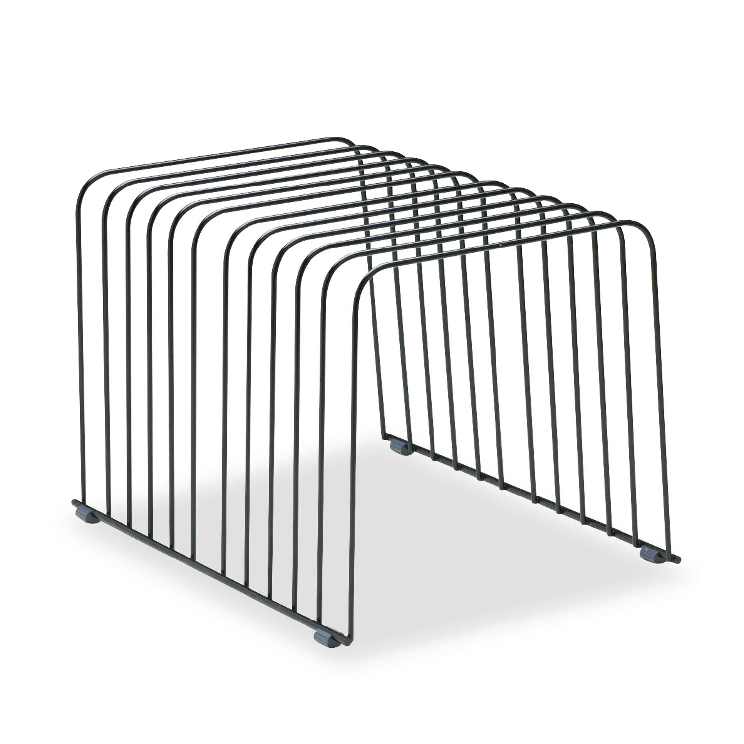 Fellowes Wire Desktop Organizer, 11 Sections, Letter to Legal Size Files, 9" x 11.38" x 8", Black