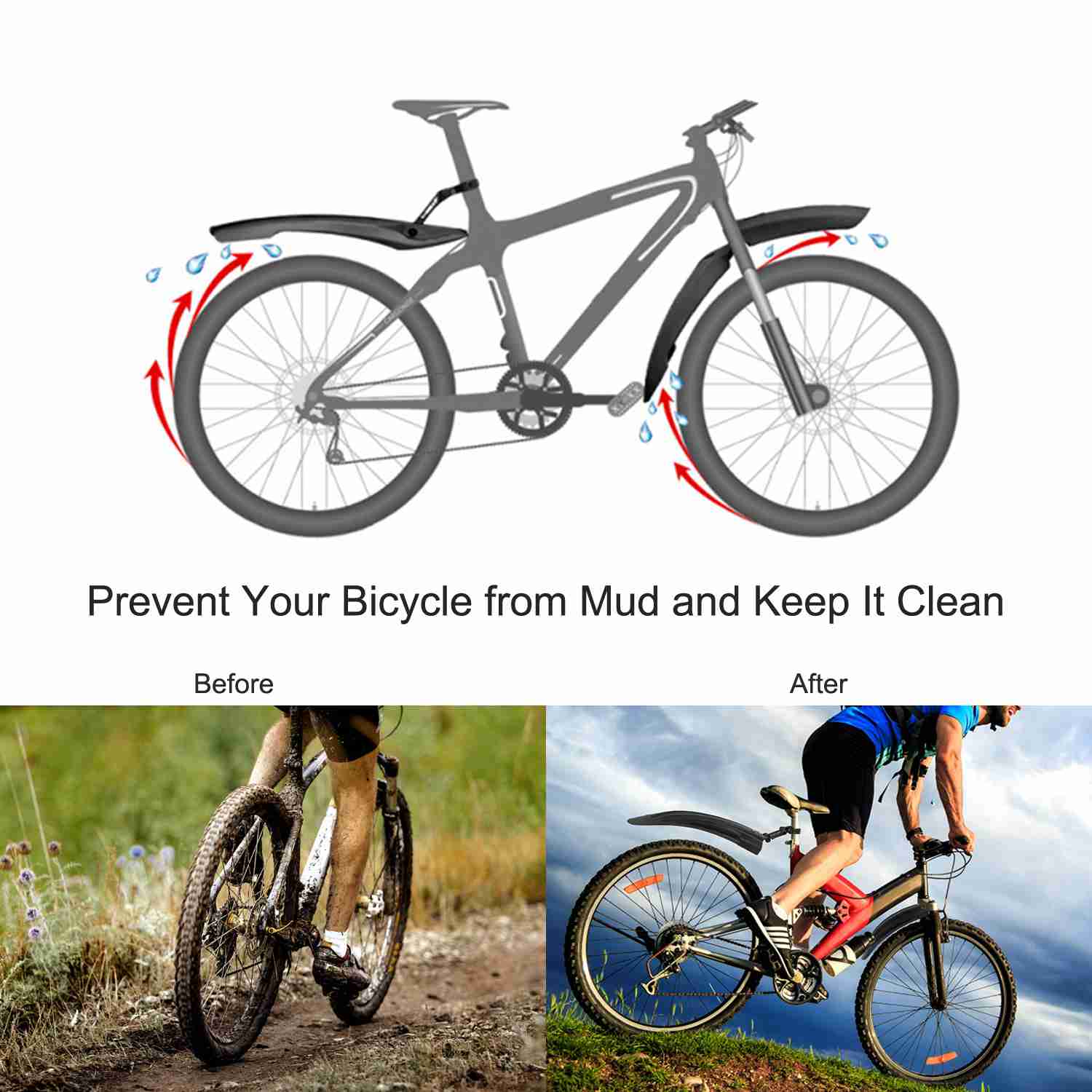 GBruno Bicycle Fender Set