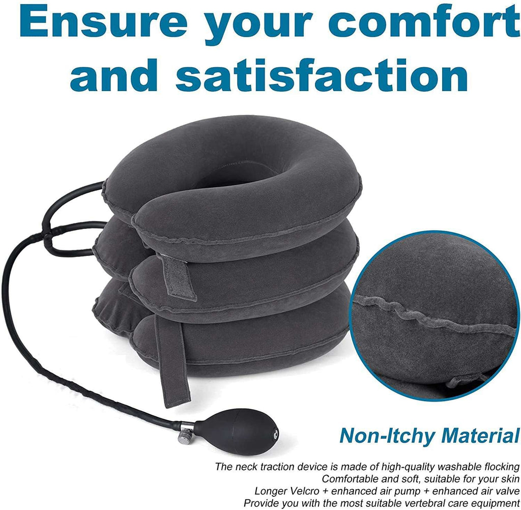 Cervical Traction Device Neck Support Pillow Adjustable Neck Stretcher