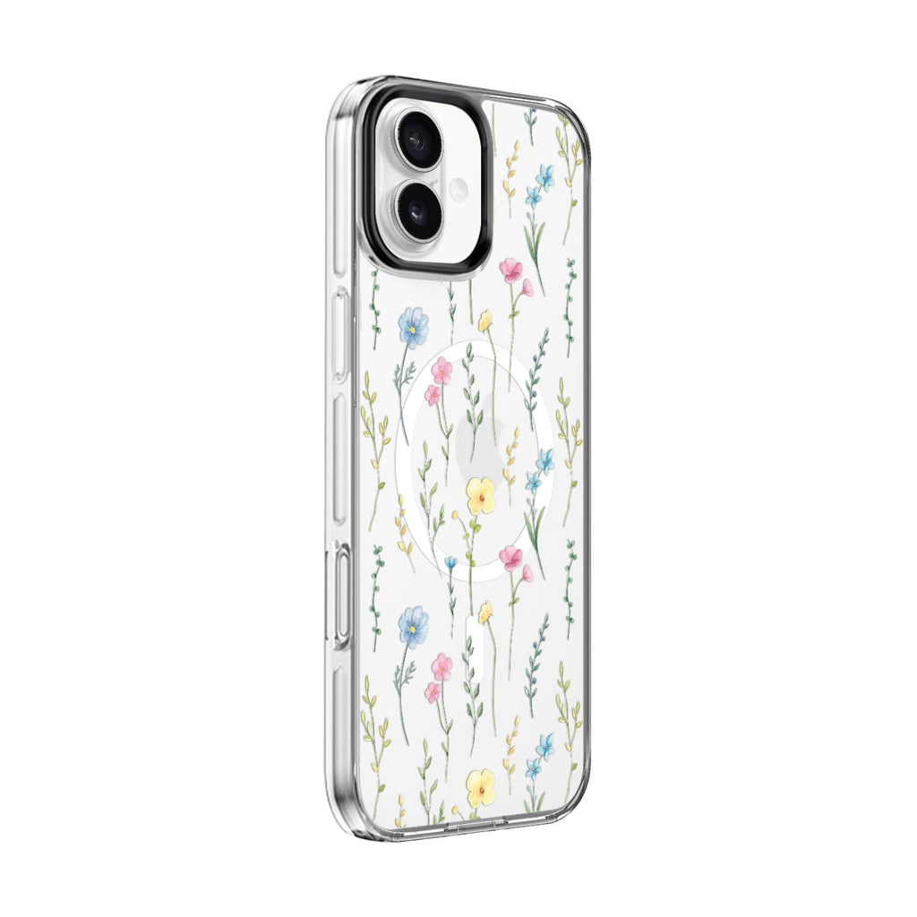 iPhone 16 Plus Floral Design Case with Swappable Back - Wireless Charging | Inspire Series