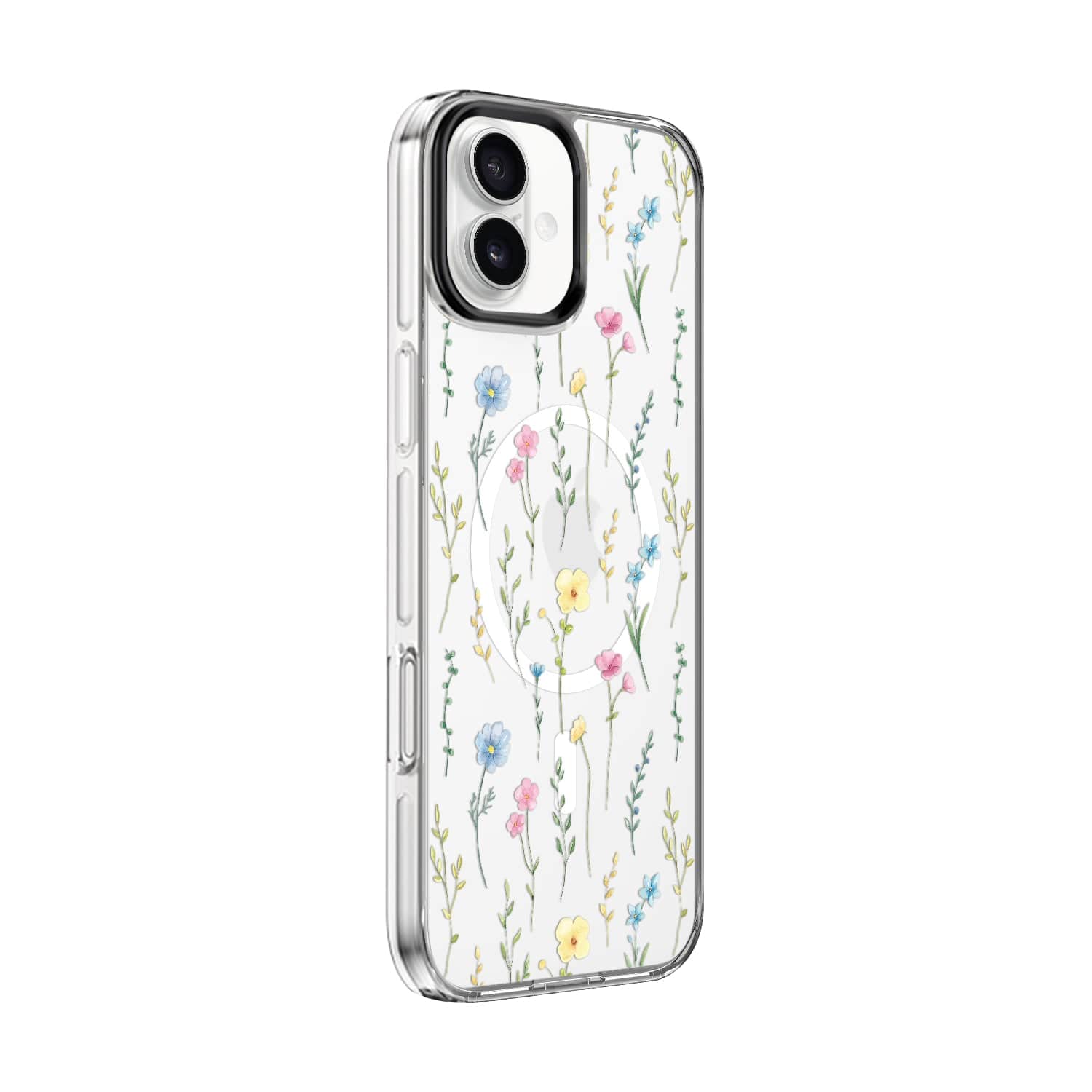 iPhone 16 Plus Floral Design Case with Swappable Back - Wireless Charging | Inspire Series