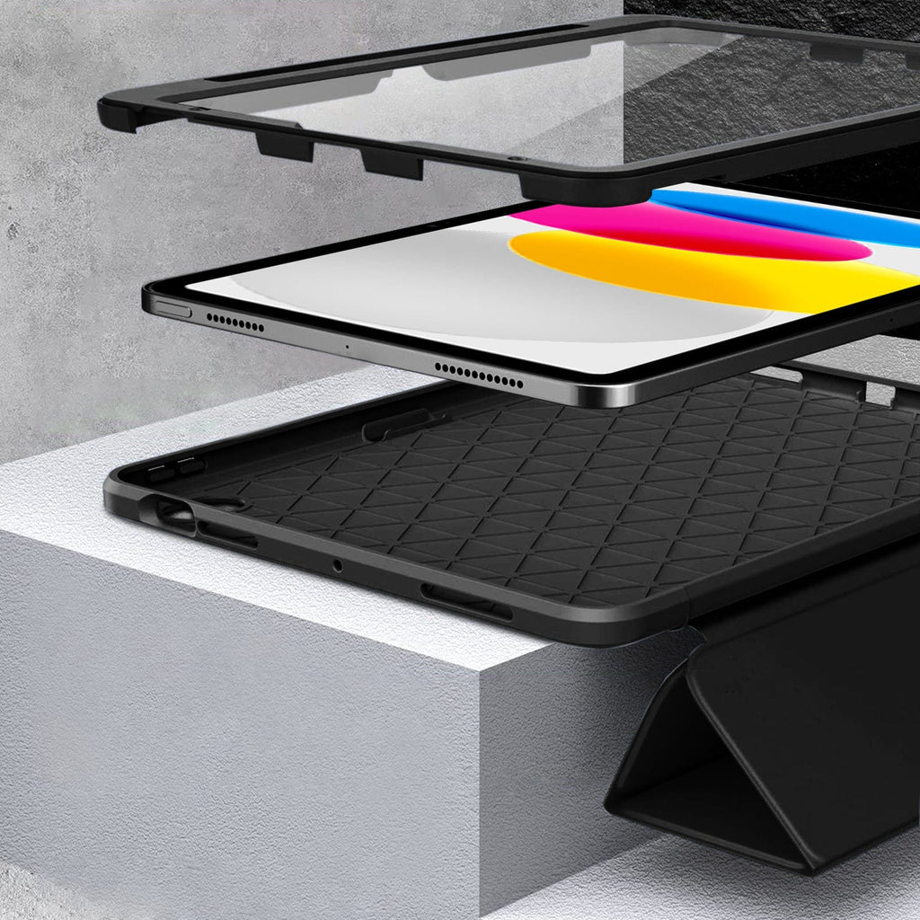 Raider Series Heavy Duty Tri-Fold Case - iPad A16 11-inch & iPad 10.9-inch 10th/11th/12th Generation