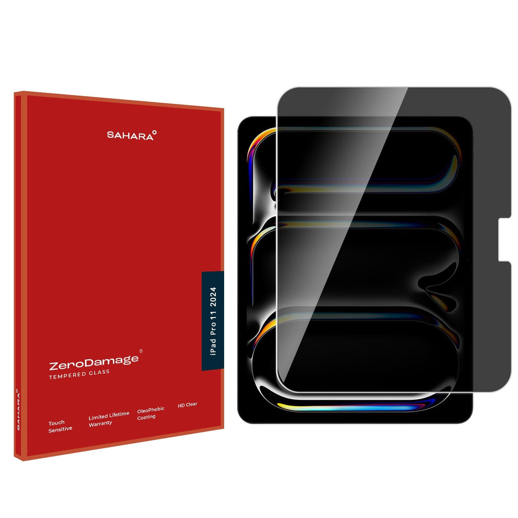 iPad Pro 11-inch (M4 2024 / M5 2025) Screen Protector - Ultra-Strong+ Tempered Privacy Glass | ZeroDamage