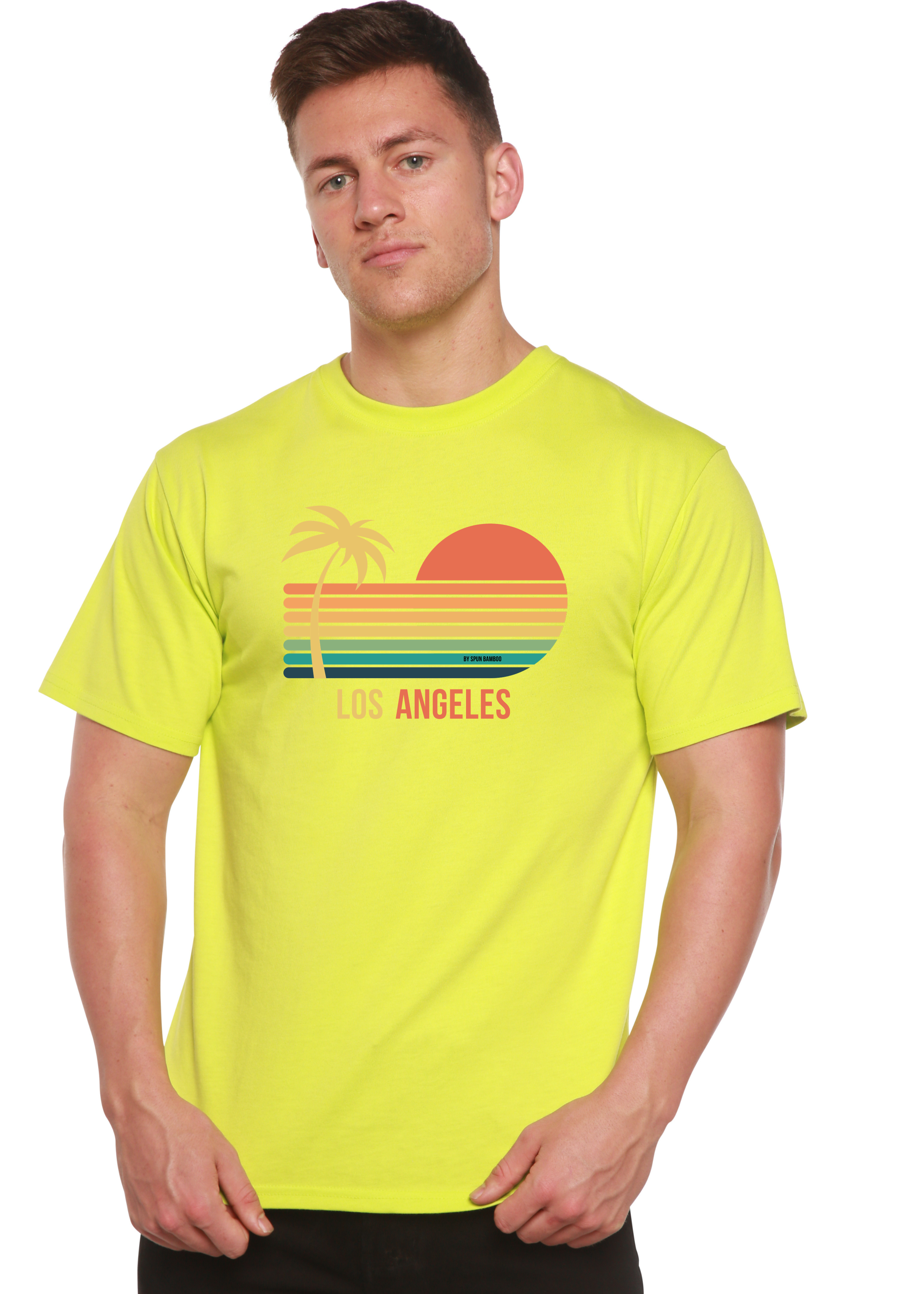 Los Angeles Unisex Bamboo Viscose/Organic Cotton Short Sleeve Graphic T-Shirt