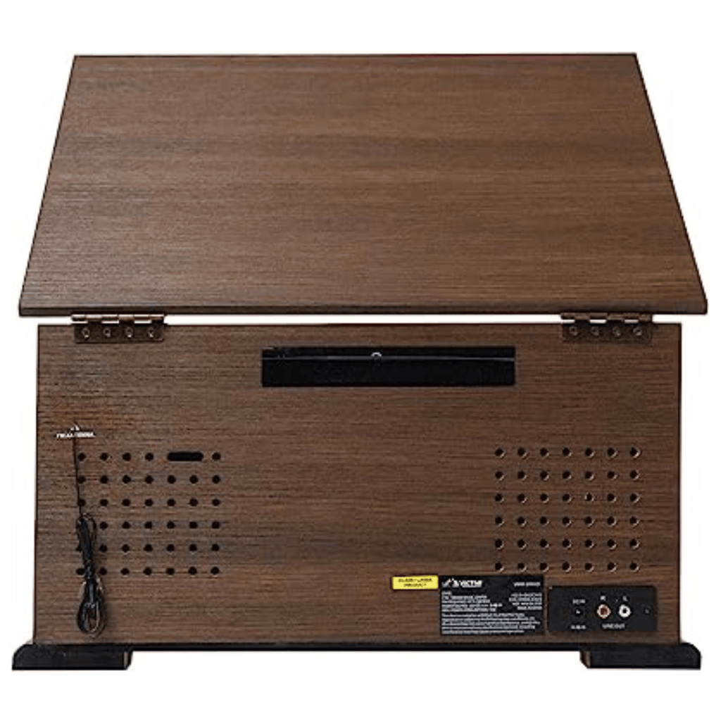 Victor State 7-in-1 Wood Music Center Espresso - Refurbished