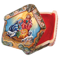 Nativity Scene Wrapped Wishes Dome Box Handcrafted Christmas Figurine - G. DeBrekht - Christmas Santa Snowman Decor - 585721