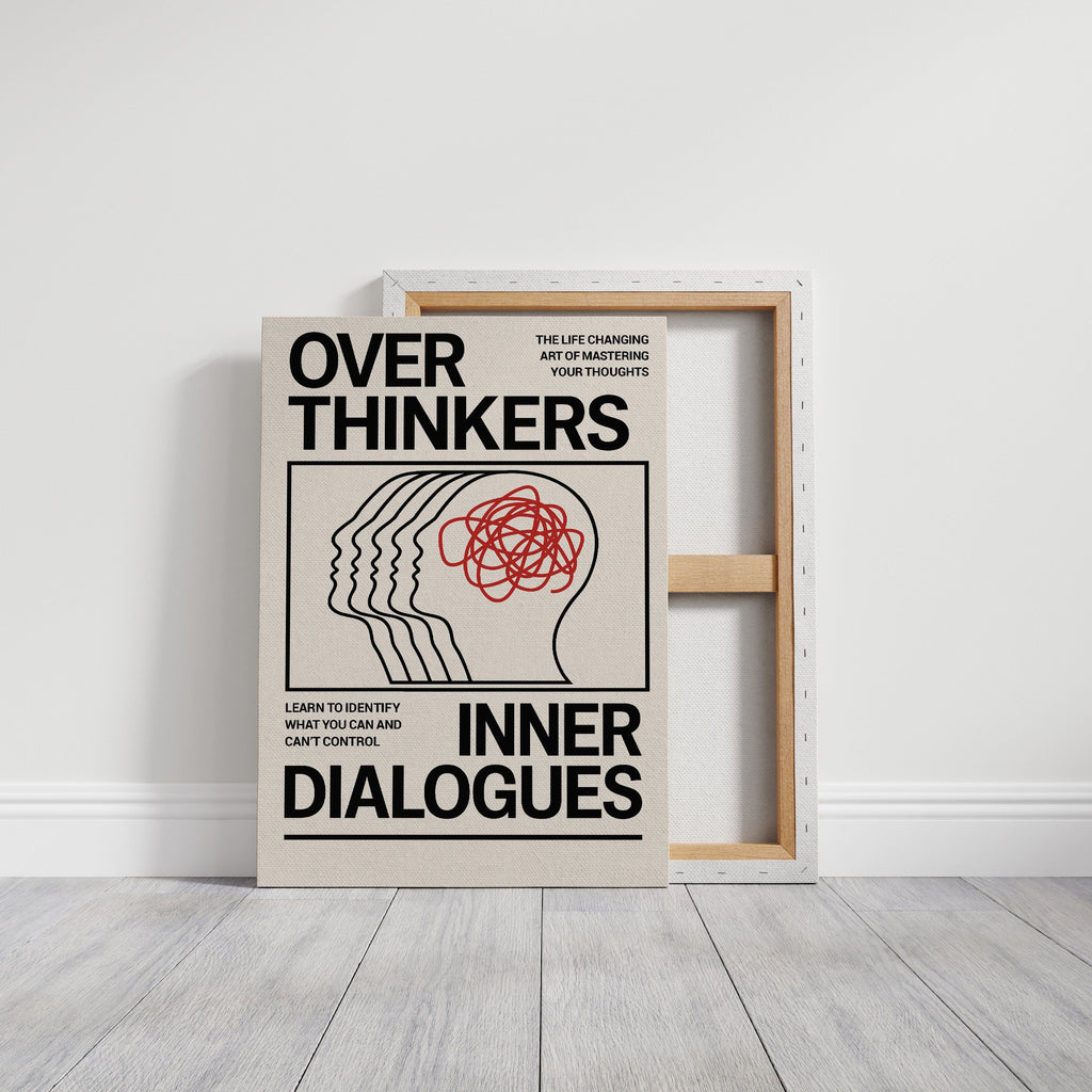 Overthinkers Inner Dialogues – Bold Modern Mental Health Print