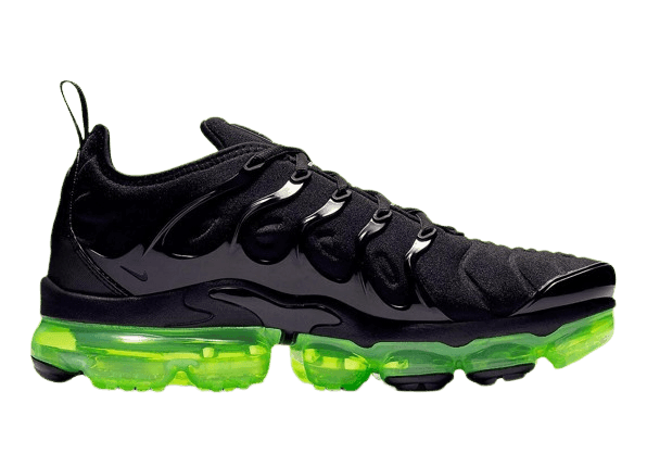 Nike Air VaporMax Plus Black Volt Sole Sneakers - Men's