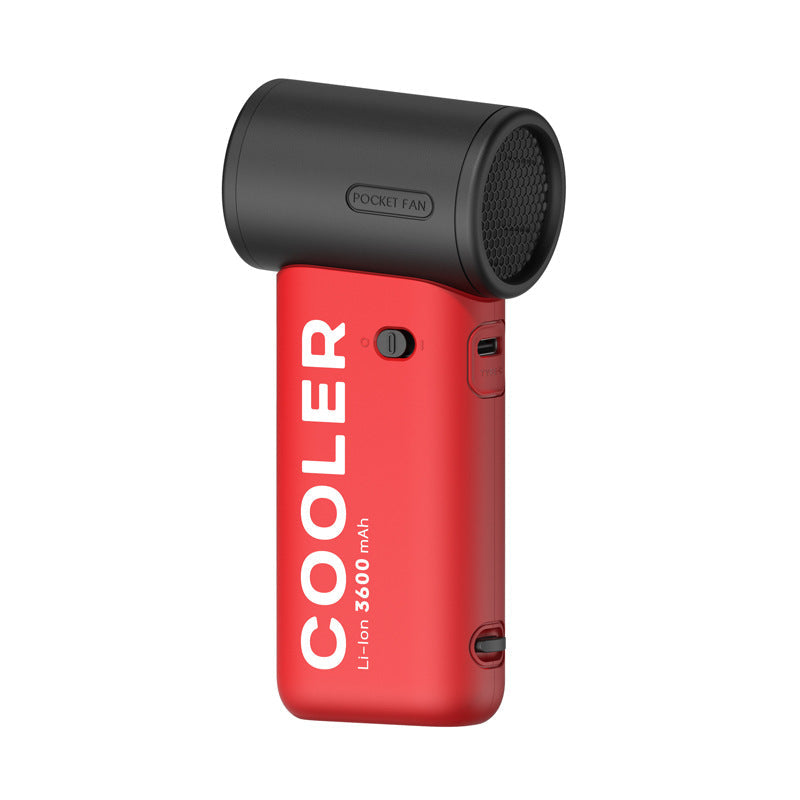 Bladeless Turbine Handheld Fan — 4000mAh, Stepless Speed