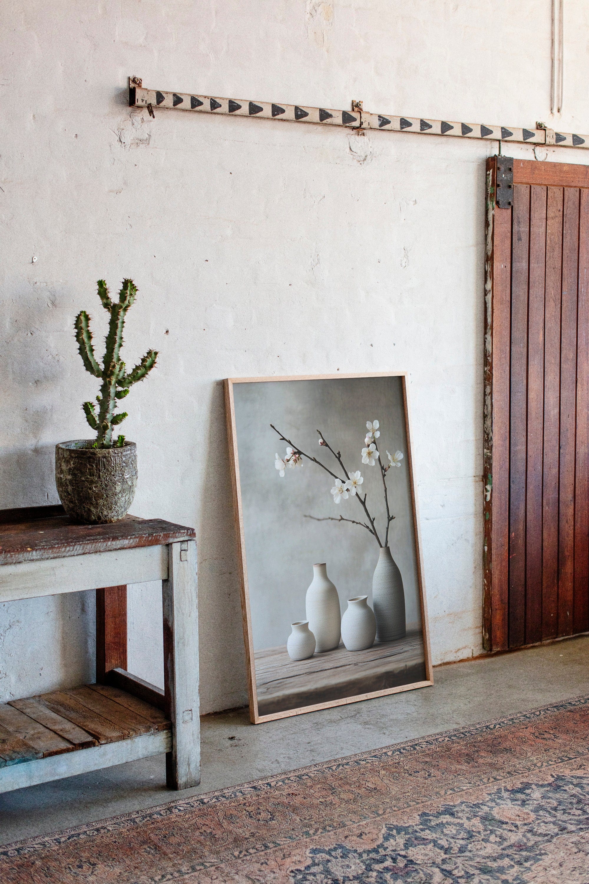 Minimalist Japanese Still Life Print – Zen Aesthetic Home Art
