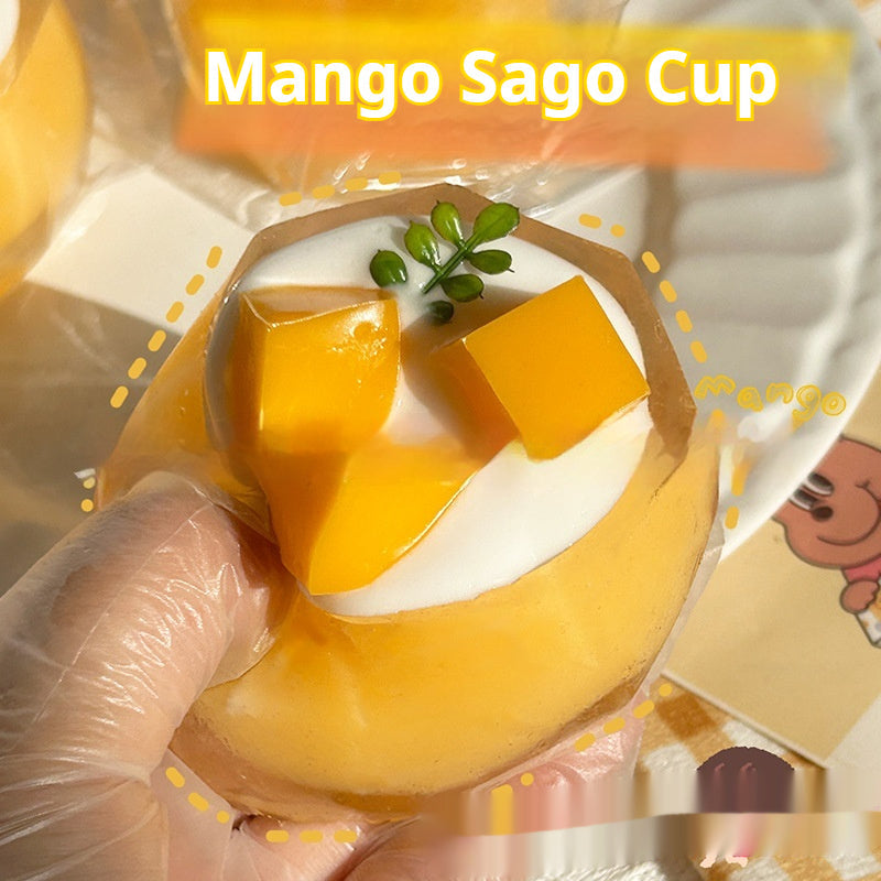 Food-Realistic Squishy Squeeze Toy – Dessert & Beverage Styles