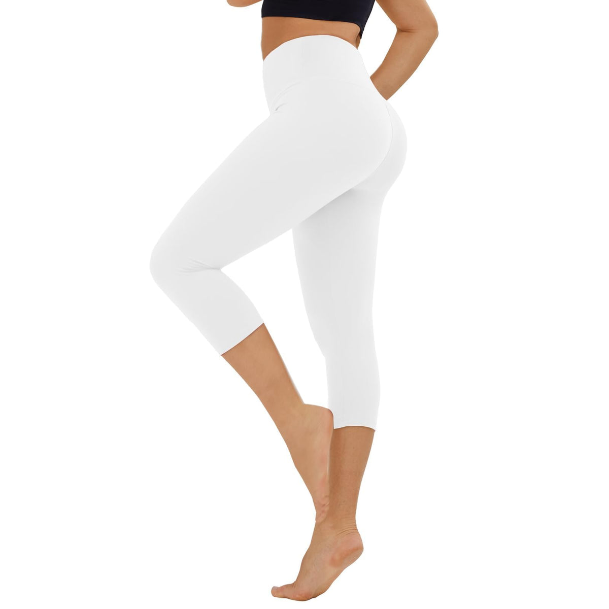 TNNZEET High Waisted Leggings for Women - No See Through Tummy Control Cycling Workout Yoga Pants with Pockets Reg & Plus