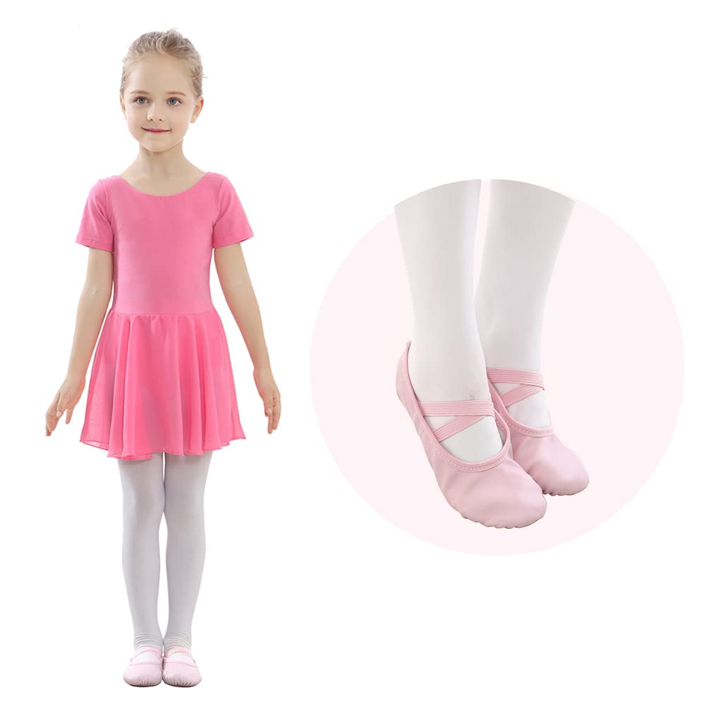 Stelle Ballet Shoes for Girls Toddler Soft Leather Split Sole