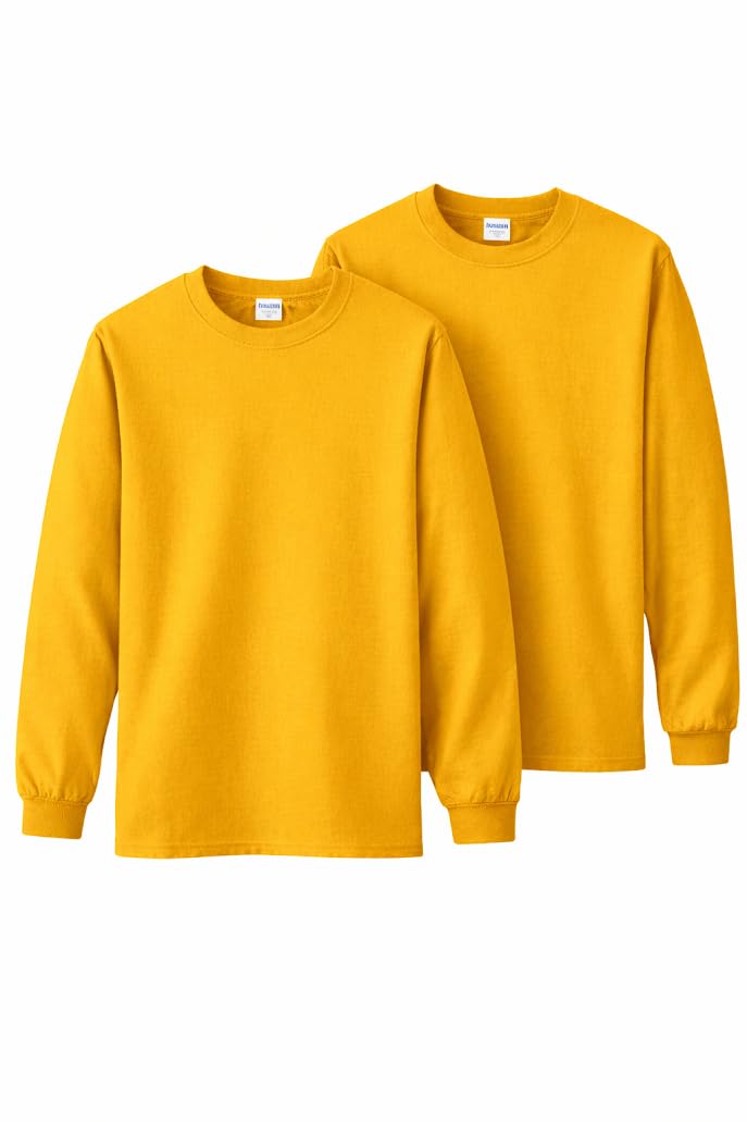 Gildan Adult Ultra Cotton Long Sleeve T-Shirt, Style G2400, Multipack