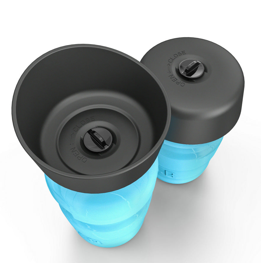 Portable Dog Water Bottle & Bowl 2-in-1 – 520ml Leak-Proof Travel Dispenser