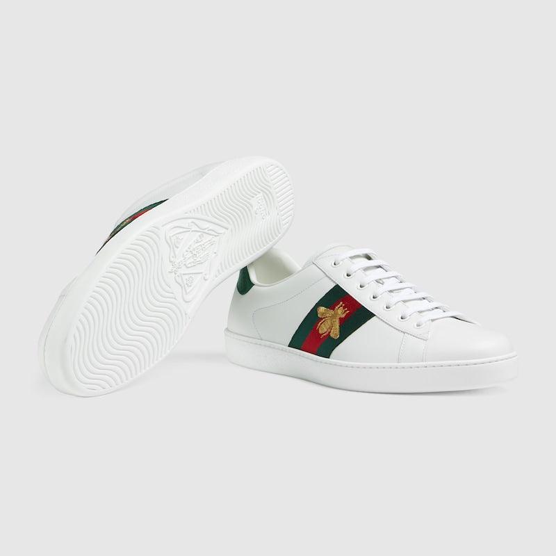 Gucci Ace GG Supreme Sneakers with Embroidered Bee