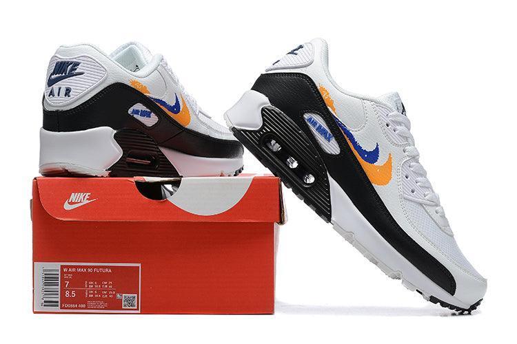 Nike Air Max 90 'Double Swoosh White Black Gold Royal'