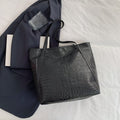 Retro PU Leather Tote Bag – Large Capacity Underarm Shoulder Bag | 8 Colors