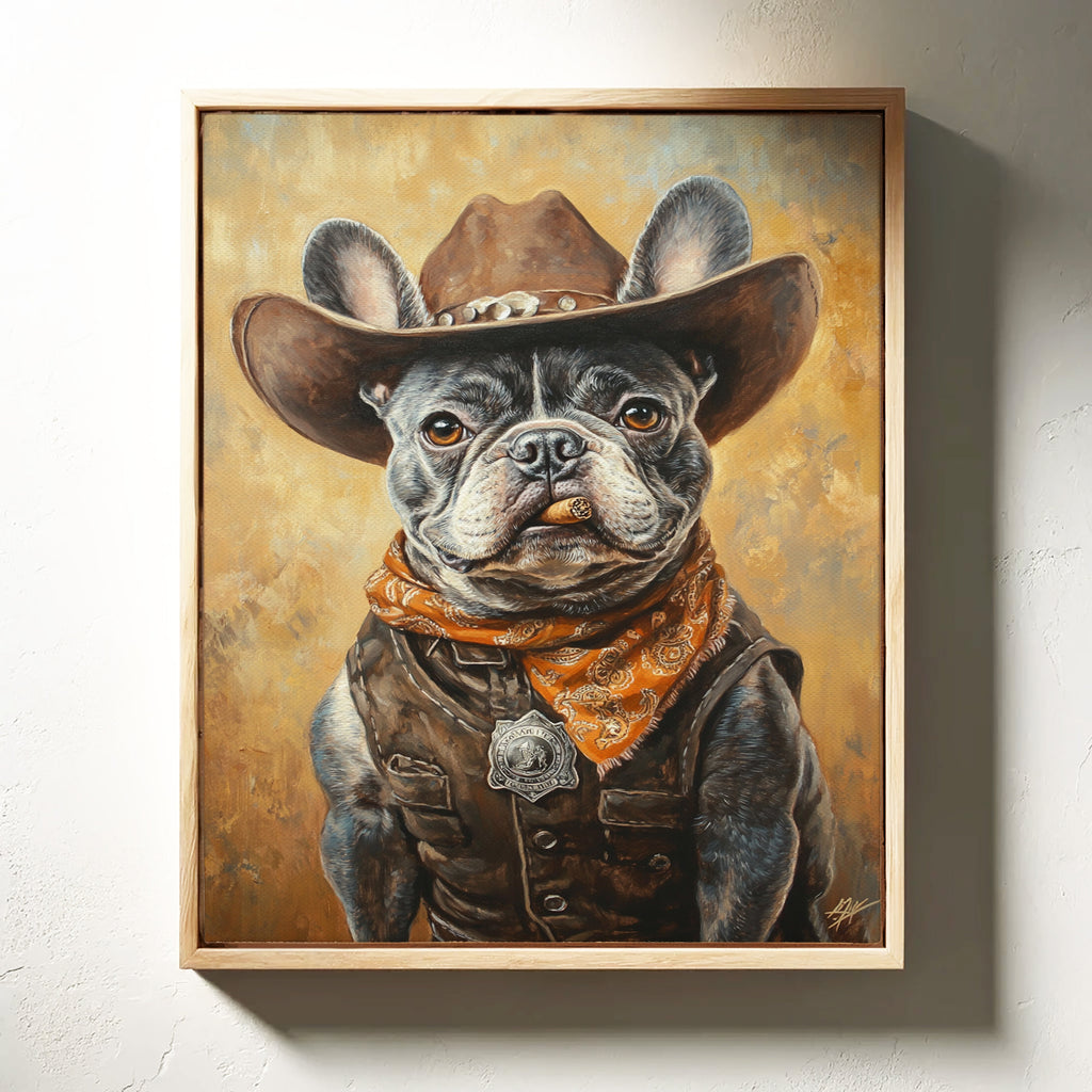 Sheriff Bulldog with a Badge and Attitude