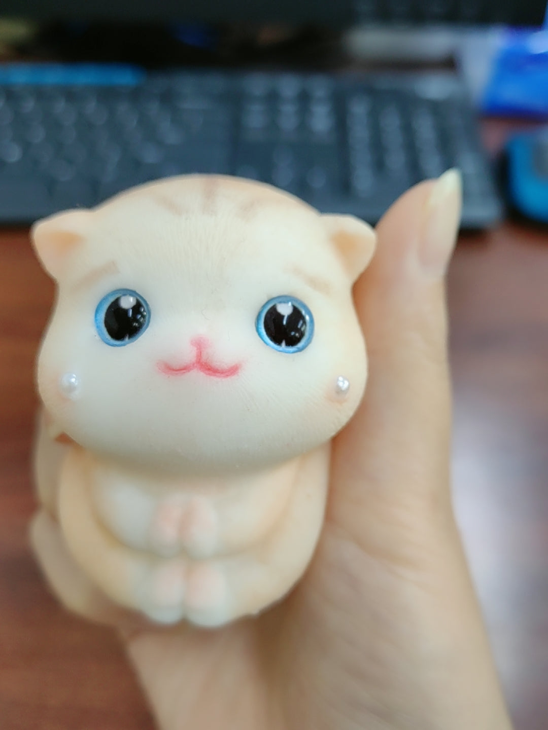 Realistic Simulation Cat Silicone Squeeze Toy – Stress Relief