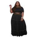 Women's Ruffle Hem Casual Maxi Dress