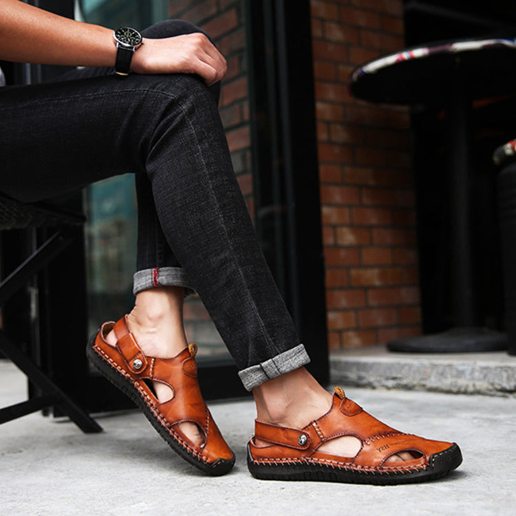 Men's Closed-Toe Leisure Sandals