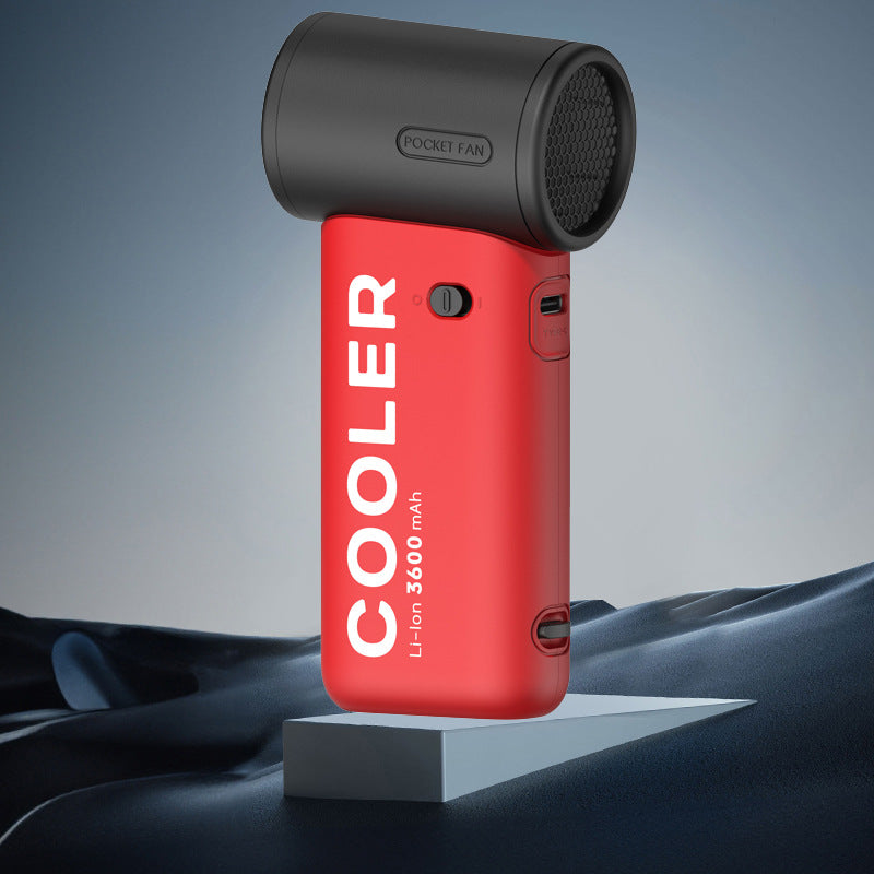 Bladeless Turbine Handheld Fan — 4000mAh, Stepless Speed