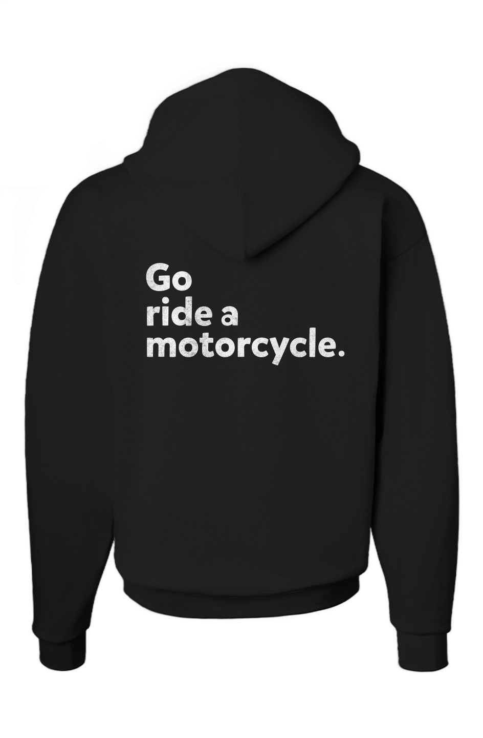 "Go ride a motorcycle" 2-Sided Ecosmart Patch Hoodie