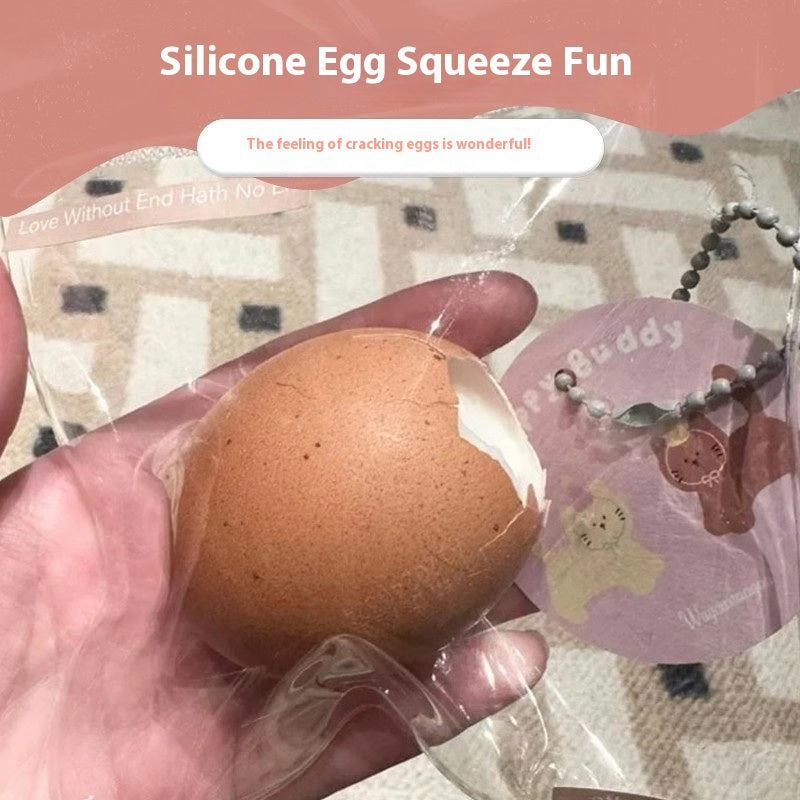 Squishy Egg Stress Relief Toy — Slow Rebound Silicone Squeeze