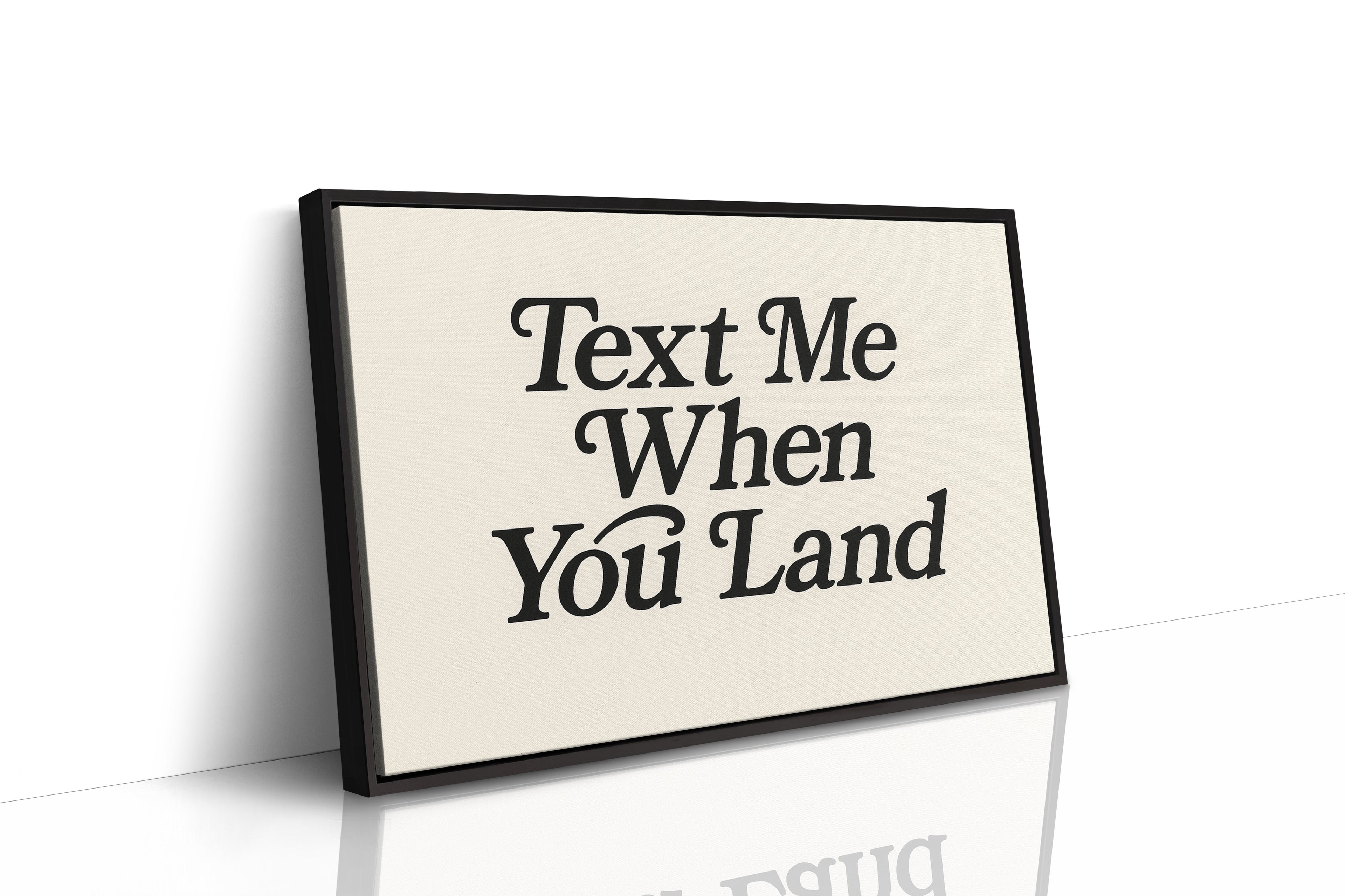 Text Me When You Land Serif Print