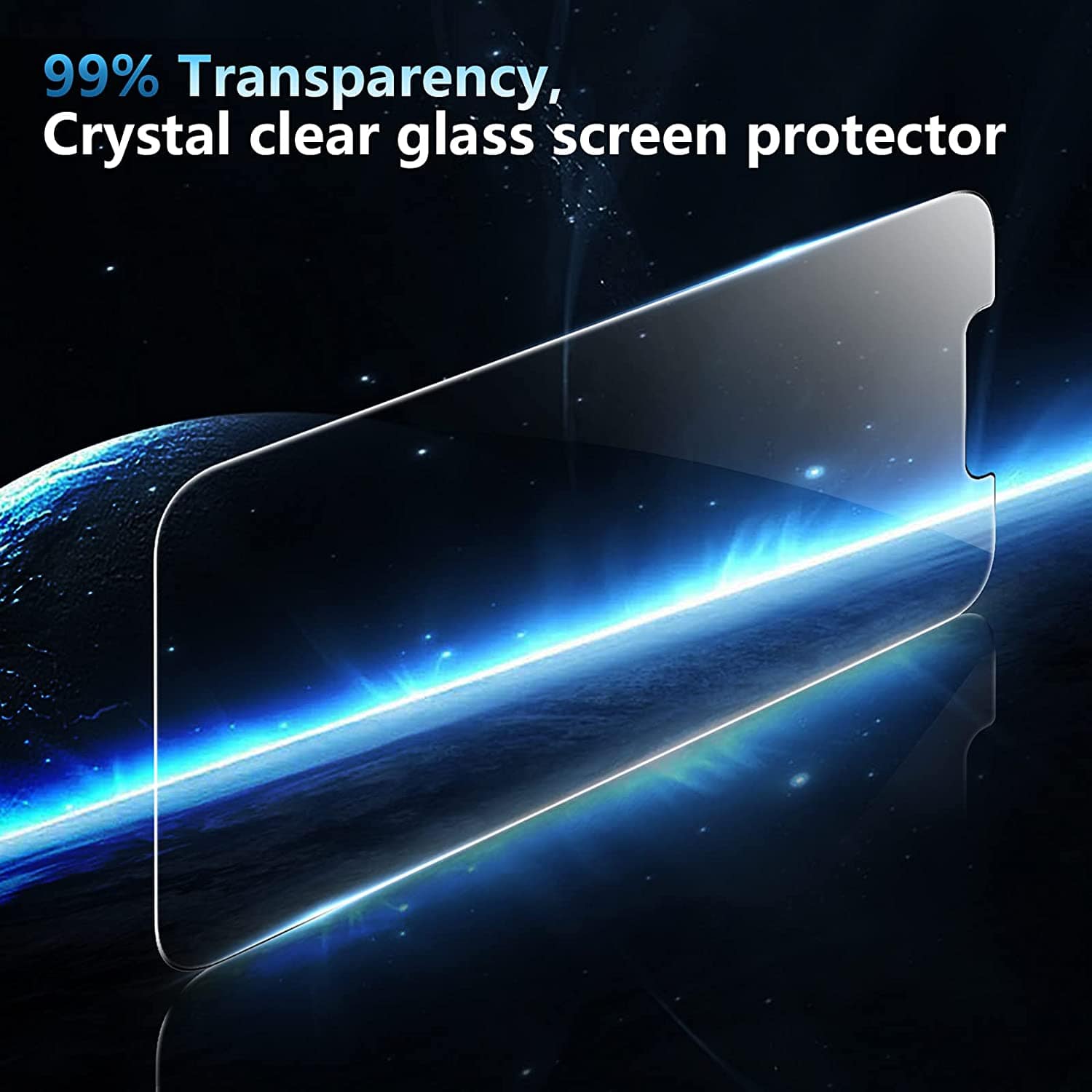 ZeroDamage Clear Tempered Glass Screen Protector (2-Pack) - iPhone 13 and iPhone 14