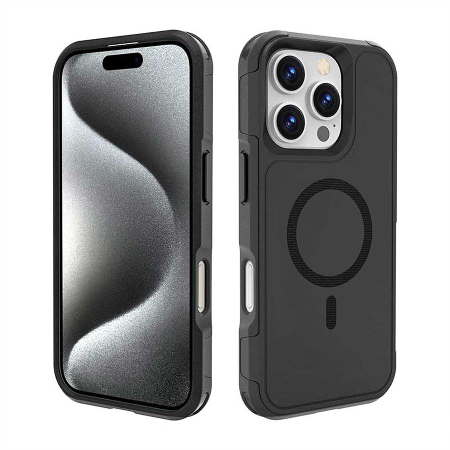 iPhone 16 Pro Max Rugged Wallet Case with Kickstand - MagSafe, Card Holder | Raider Series