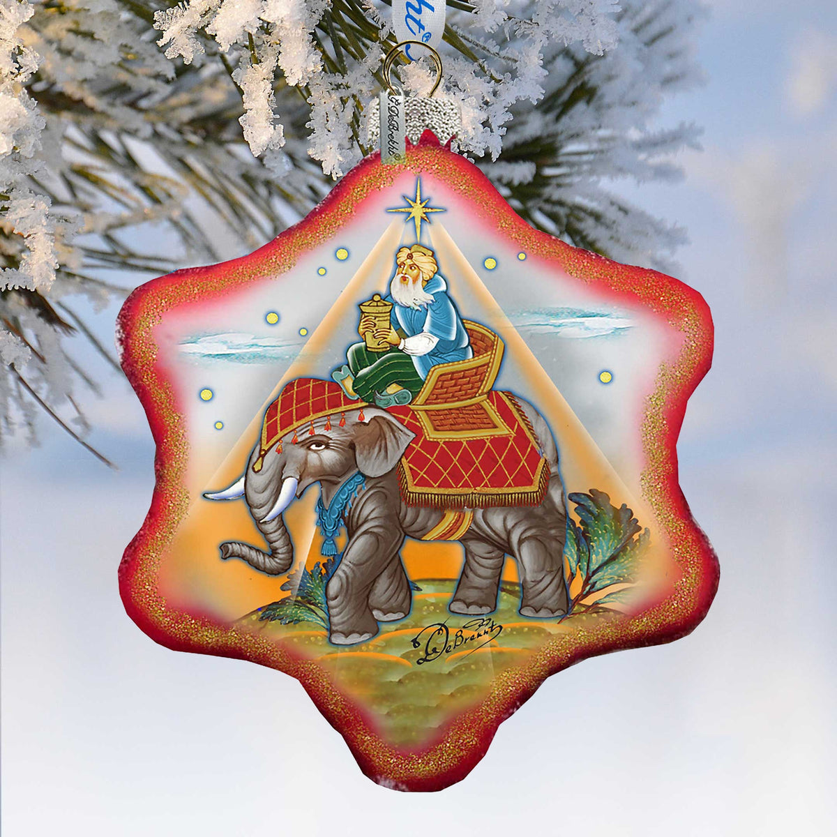 Miracle Nativity King Snowflake Ornament Holiday by Debrekht - 754-039